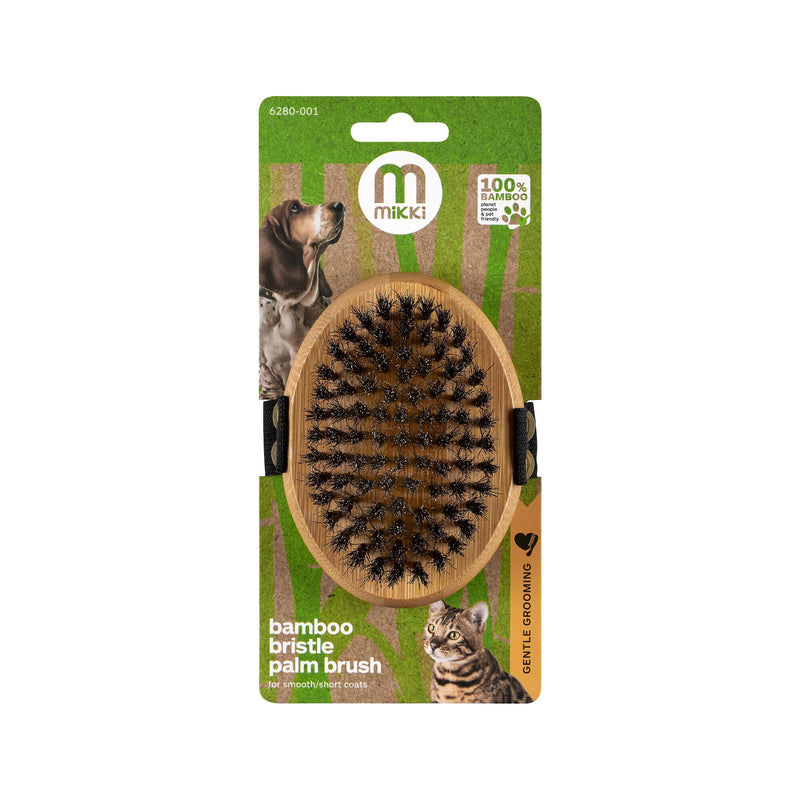 Mikki Bamboo Palm Brush – Soft Bristle