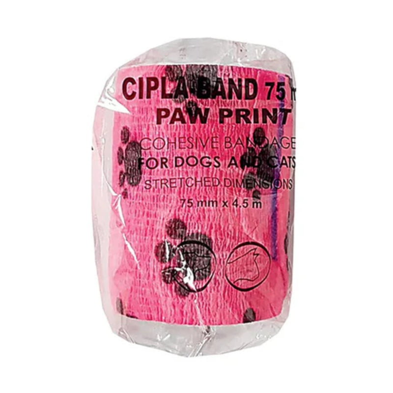 Cipla Sticky-Band VT Paw Print Cohesive Pet Bandage