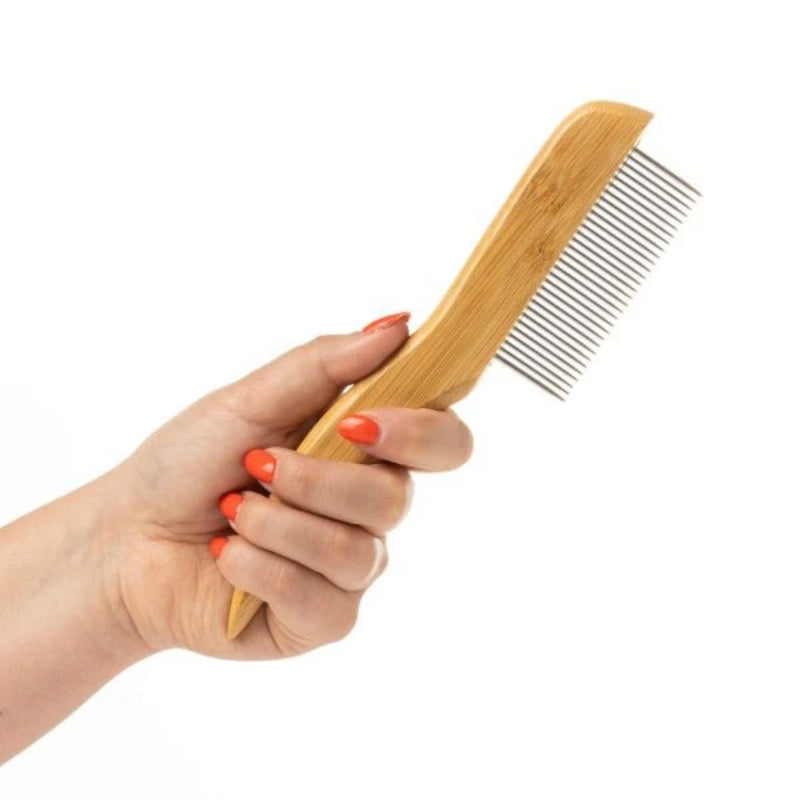Mikki Bamboo Anti-Tangle Comb – Medium Coats