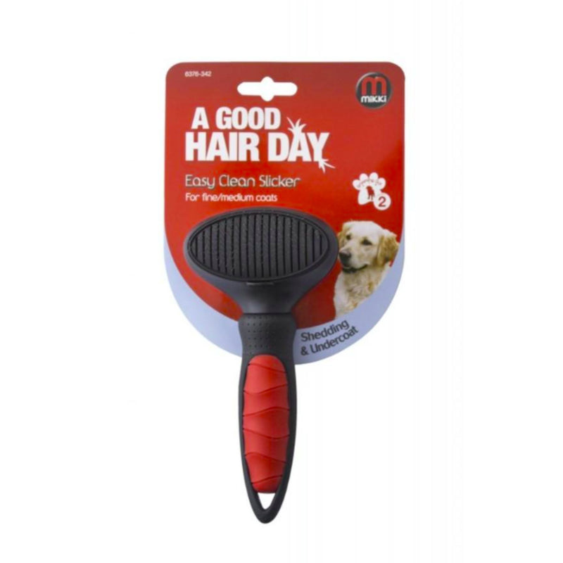 Mikki Easy Clean Slicker Brush
