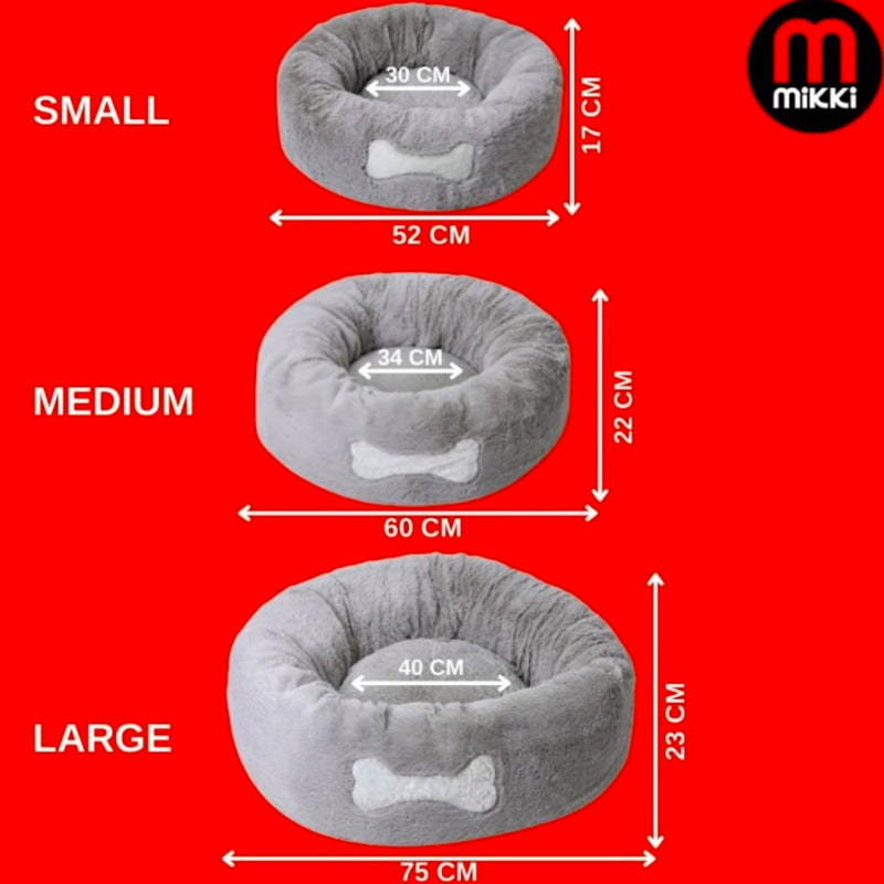 Mikki Calming Donut Bed for Dogs & Cats