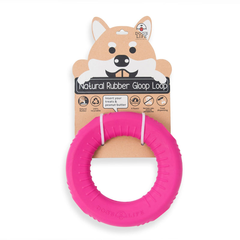 Dog’s Life Natural Rubber Gloop Loop Dog Toy