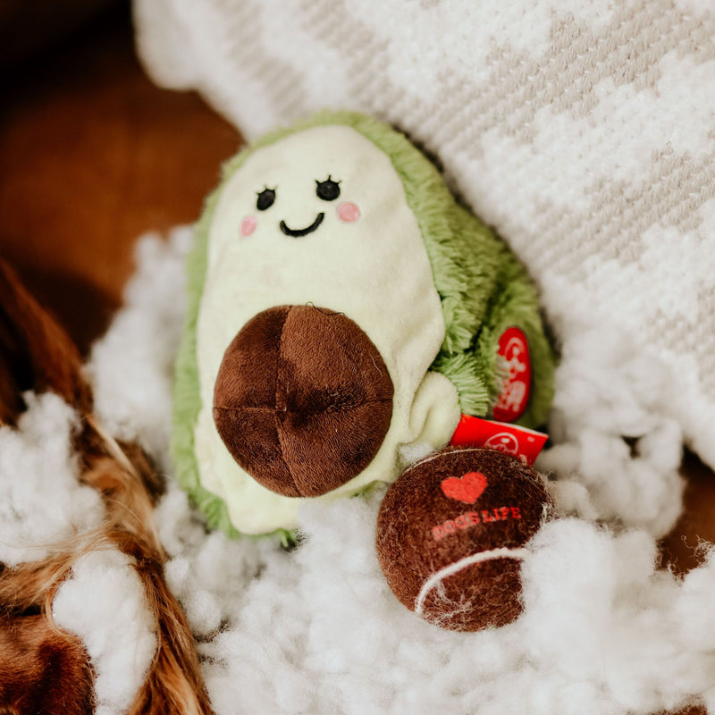Dog’s Life Surprise Toy – Pregnant Avocado Plush Dog Toy