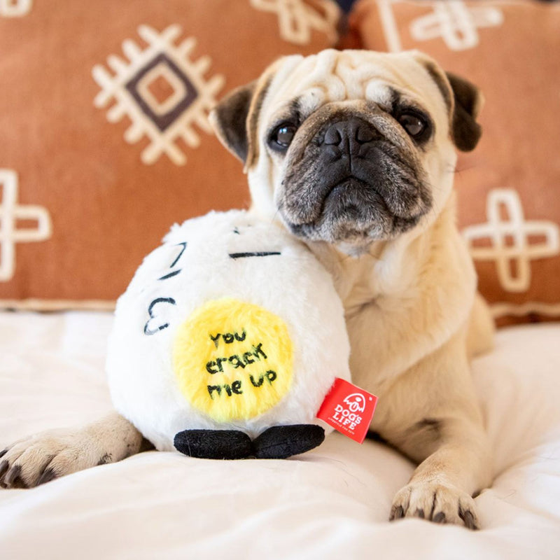 Dog’s Life Surprise Toy – Crack Me Up Egg Plush Dog Toy