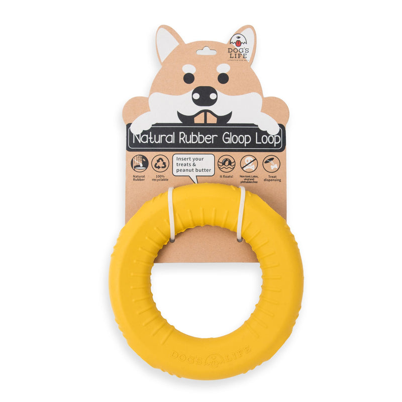 Dog’s Life Natural Rubber Gloop Loop Dog Toy