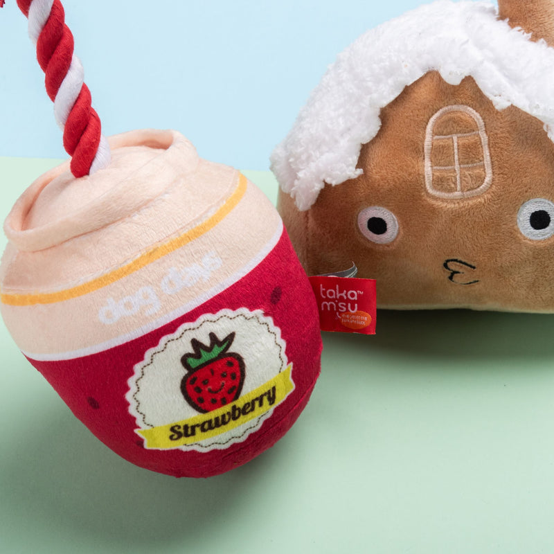 Takamisu Festive Christmas Plush & Rope Dog Toy