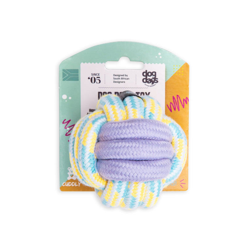 Dog Days Rope Ball Dog Toy 8cm