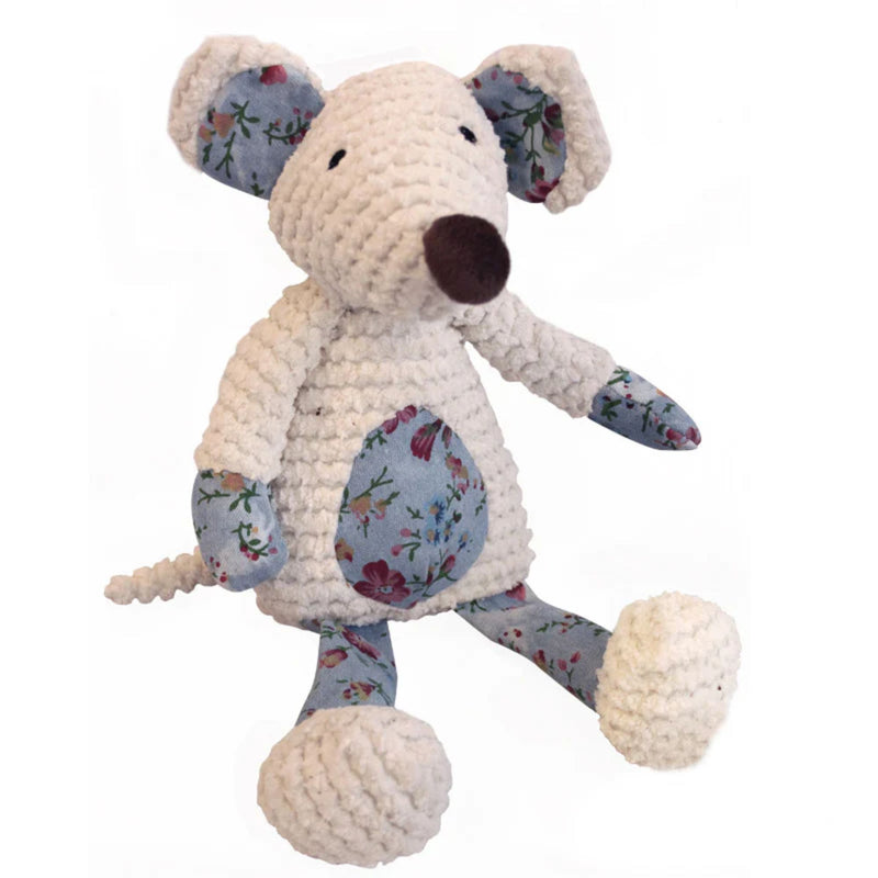 Rosewood Maisie Mouse Plush Dog Toy with Squeaker 36cm