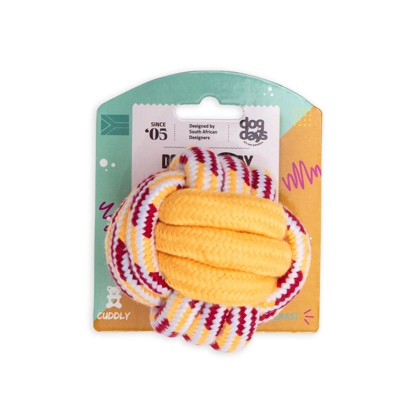 Dog Days Rope Ball Dog Toy 8cm