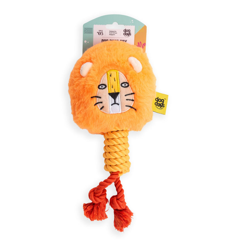 Dog Days Lion with Rope Legs Dog Toy with Squeaker
