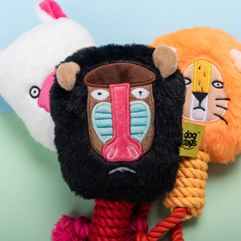 Dog Days Llama with Rope Legs Dog Toy with Squeaker