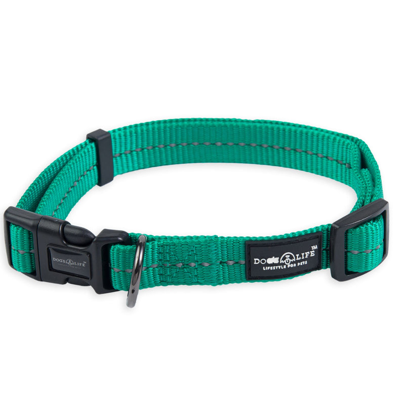 Dog's Life Supersoft Designer Webbing Comfortable & Reflective Dog Collar