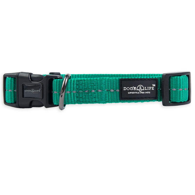 Dog's Life Supersoft Designer Webbing Comfortable & Reflective Dog Collar