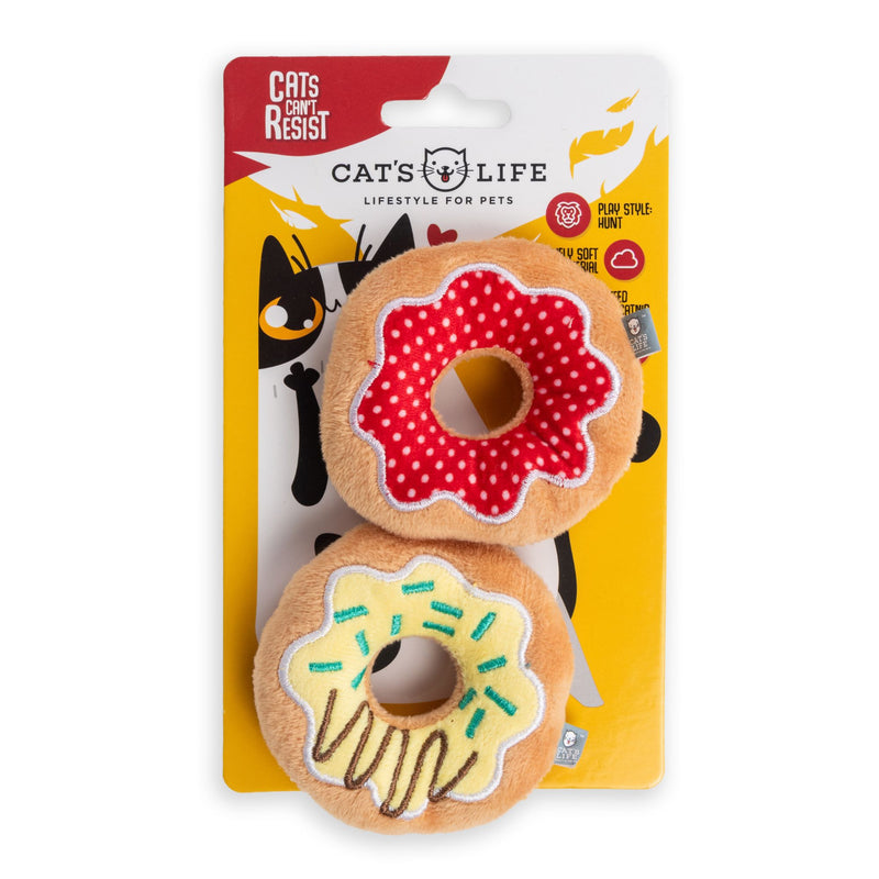 Cat’s Life Yum Donuts Catnip Plush Toy Combo Pack