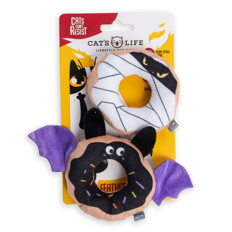 Cat’s Life Scary Bat & Mummy Donuts Plush Toy Combo