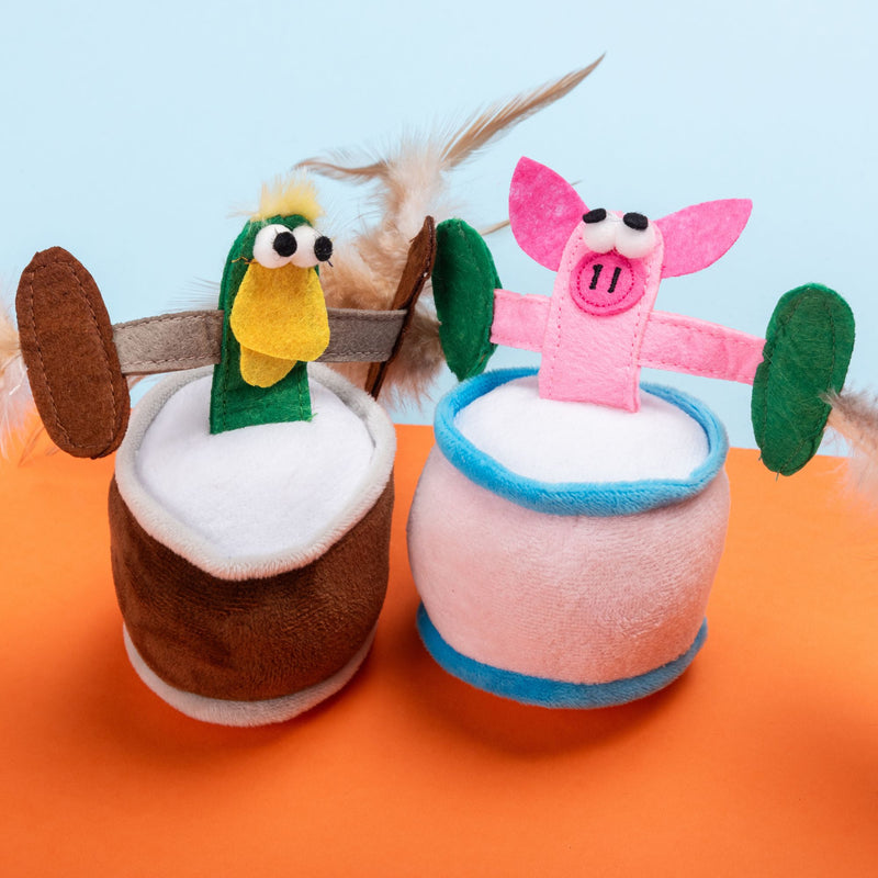 Cat’s Life Funny Duck with Feather