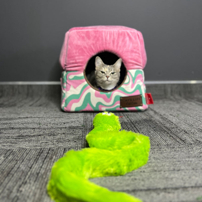 Cat’s Life Naughty Snake Interactive Feather & Plush Cat Wand Toy