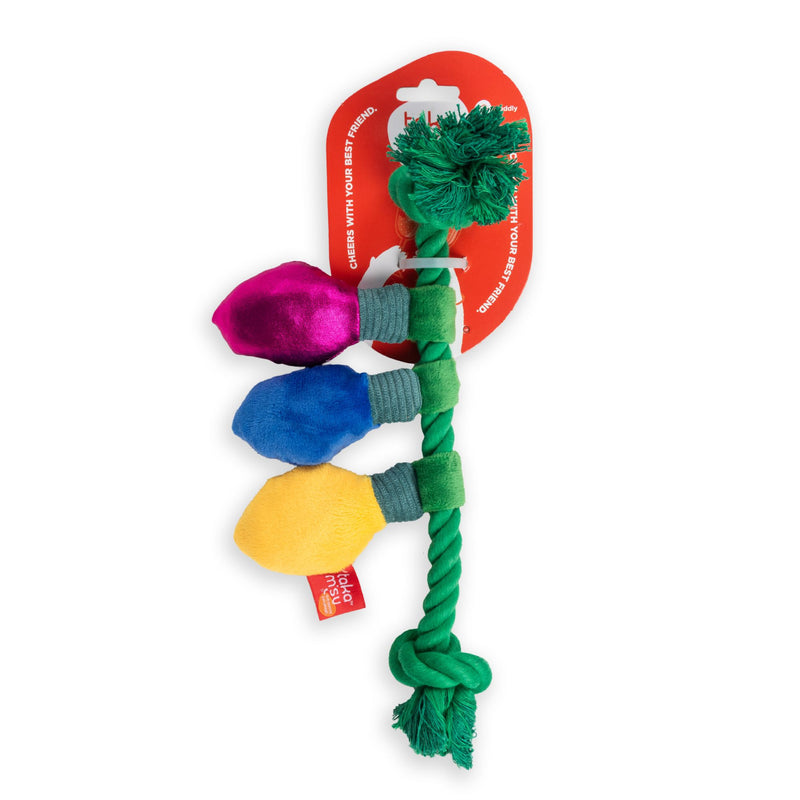 Takamisu Bulb String Light Plush Christmas Dog Toy