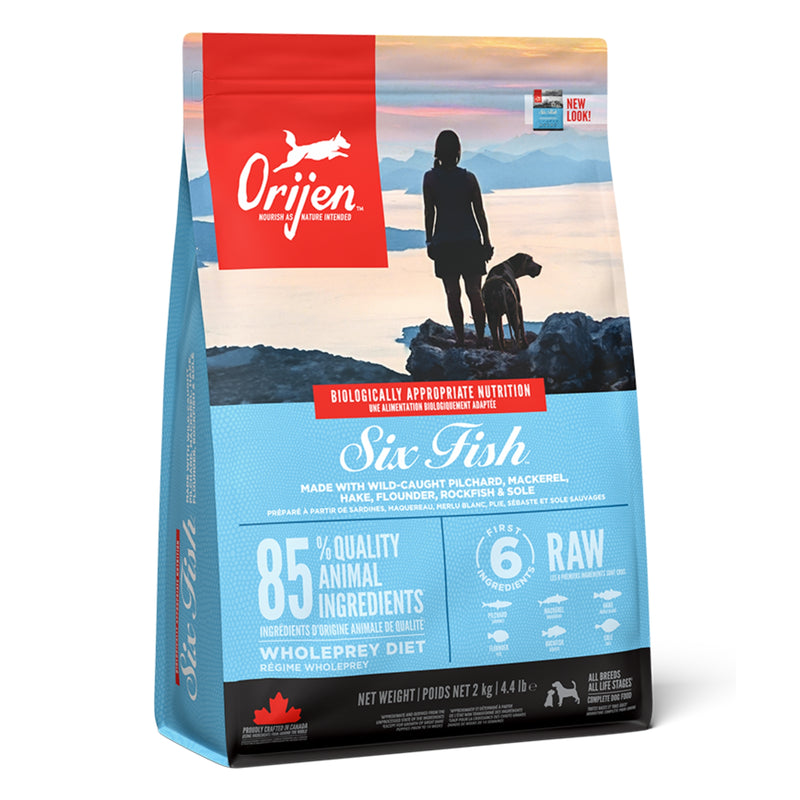 ORIJEN™ Six Fish Dog – Complete Dry Food for Dogs of All Breeds & Lifestages