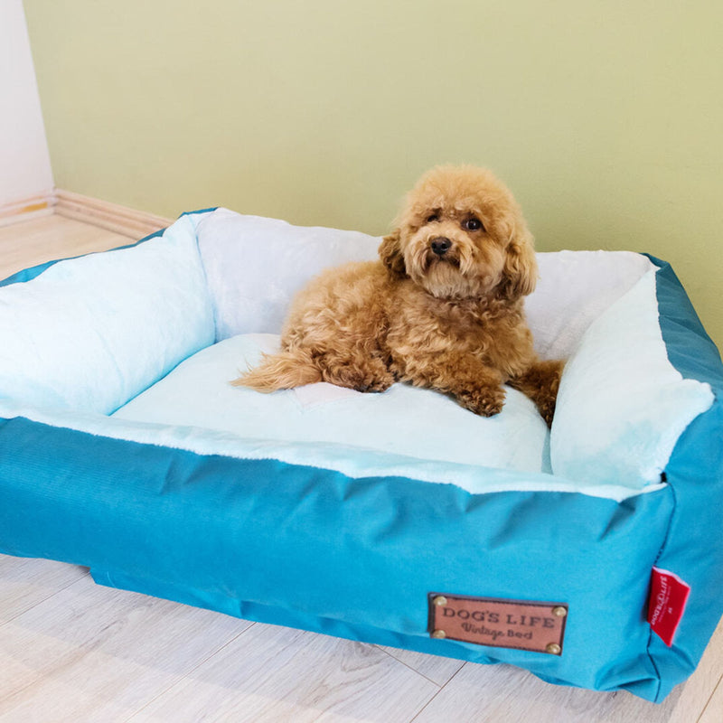 Dog's Life Winter Vintage Lounger Bed