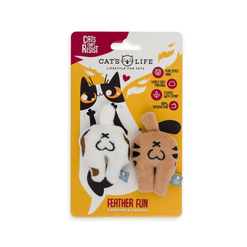 Cat’s Life Kittie Bum Bums Plush Catnip Toy for Cats