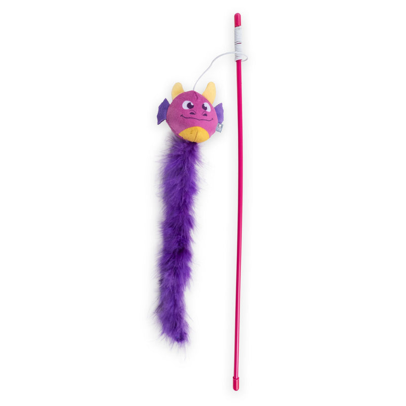 Cat’s Life Dangler Flying Dragon Feather Wand Cat Toy, 45cm