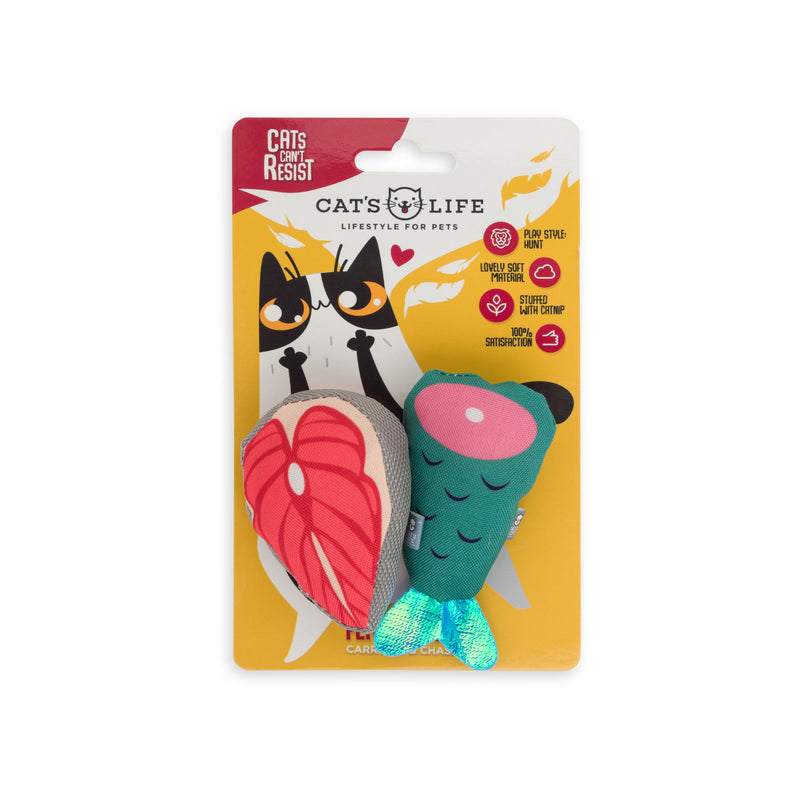 Cat’s Life Kittie Fishies Plush Catnip Toy Combo