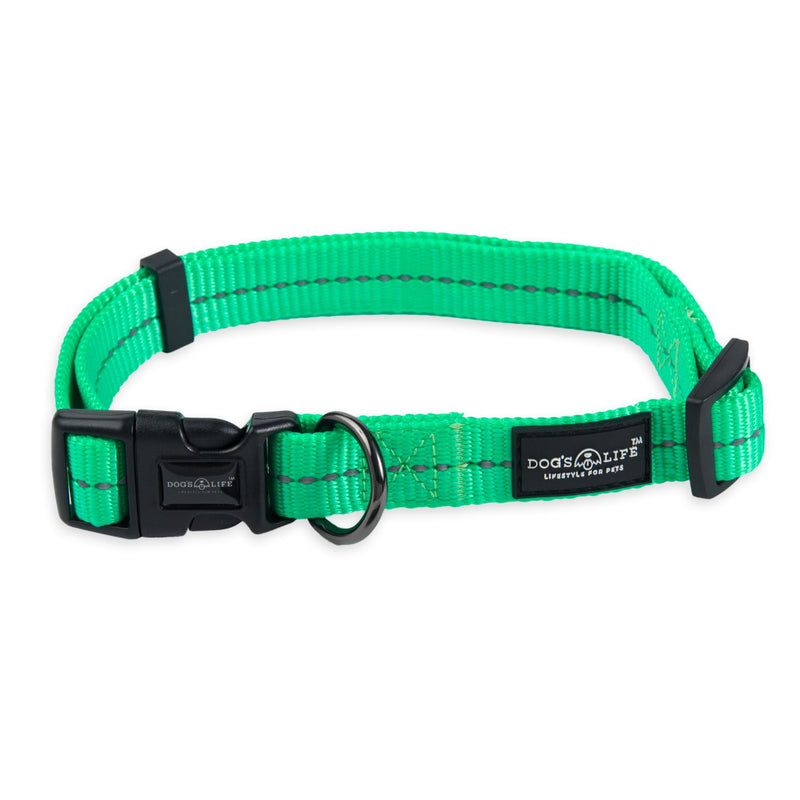 Dog's Life Supersoft Designer Webbing Comfortable & Reflective Dog Collar