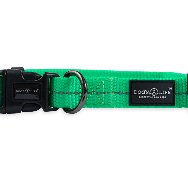 Dog's Life Supersoft Designer Webbing Comfortable & Reflective Dog Collar