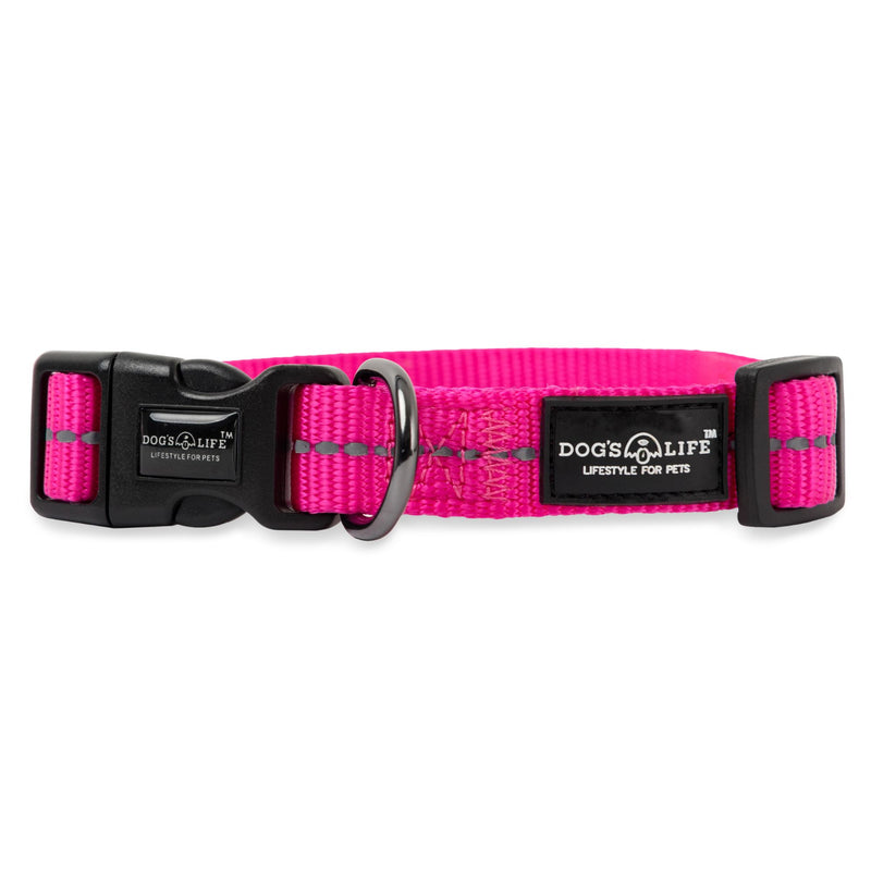 Dog's Life Supersoft Designer Webbing Comfortable & Reflective Dog Collar