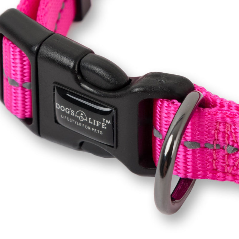Dog's Life Supersoft Designer Webbing Comfortable & Reflective Dog Collar