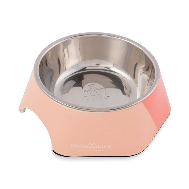 Dog's Life Stainless Steel Melamine Dog & Cat Bowl