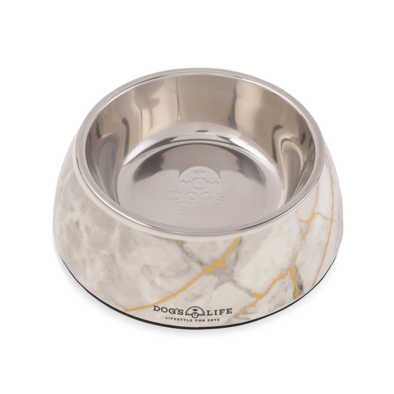 Dog's Life Stainless Steel Melamine Dog & Cat Bowl