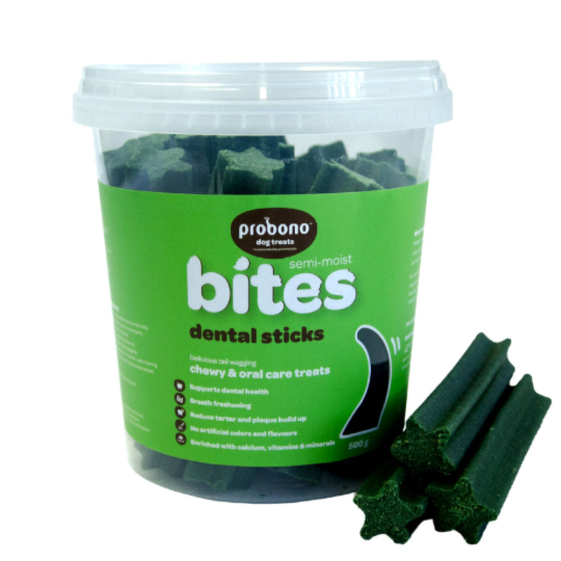 Probono Semi-Moist Dental Sticks Dog Treats