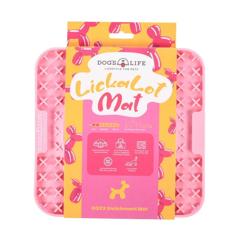 Dog's Life Lickalot OOXX Slow Feed Enrichment Mat for Dogs