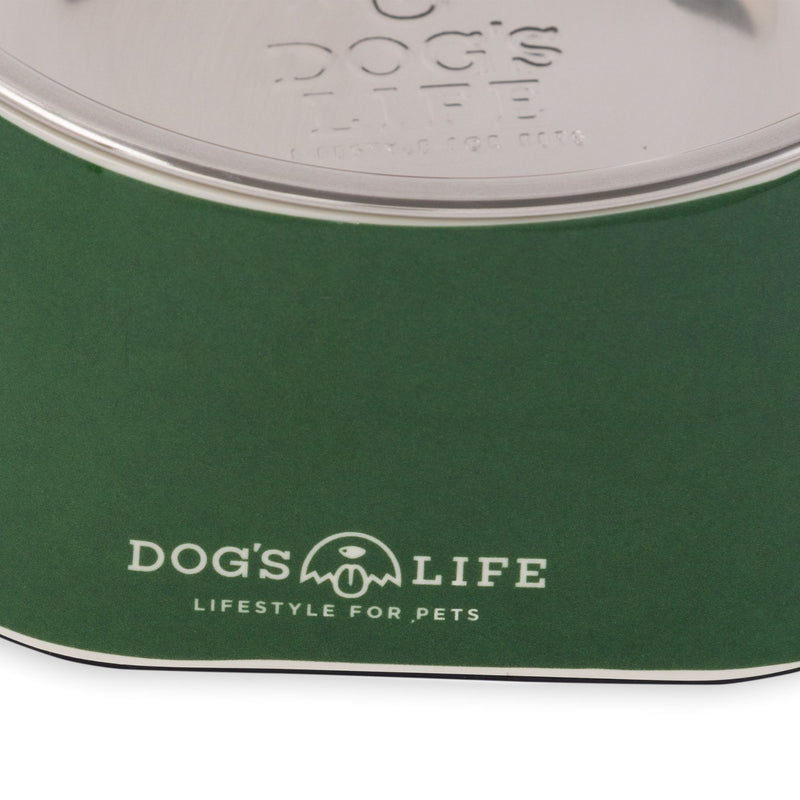 Dog's Life Stainless Steel Melamine Dog & Cat Bowl
