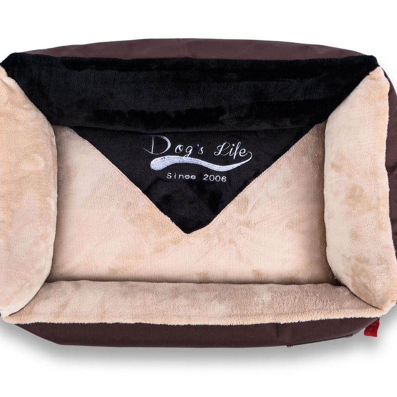 Dog's Life Winter Vintage Lounger Bed