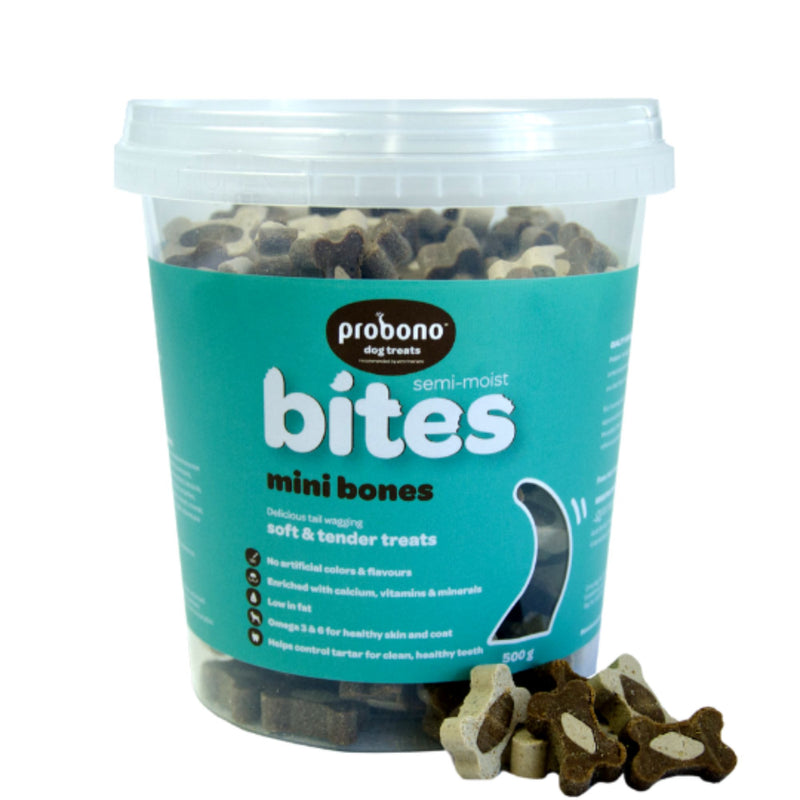 Probono Semi-Moist Mini Bones Dog Treats