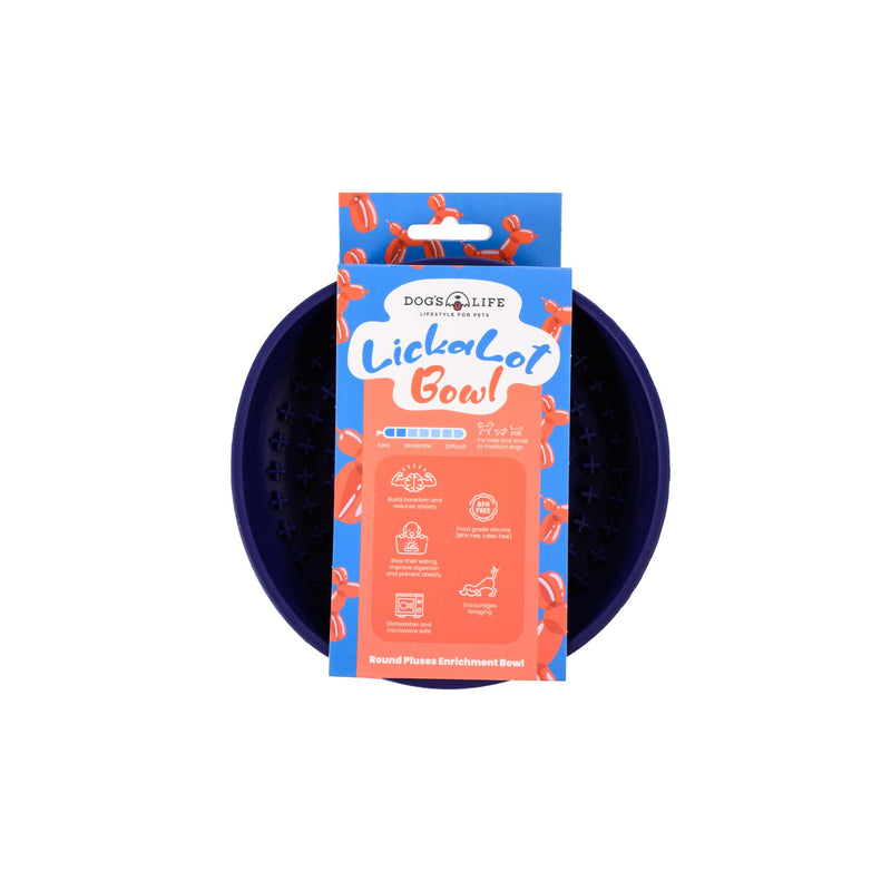 Lickalot Round Pluses Enrichment Bowl