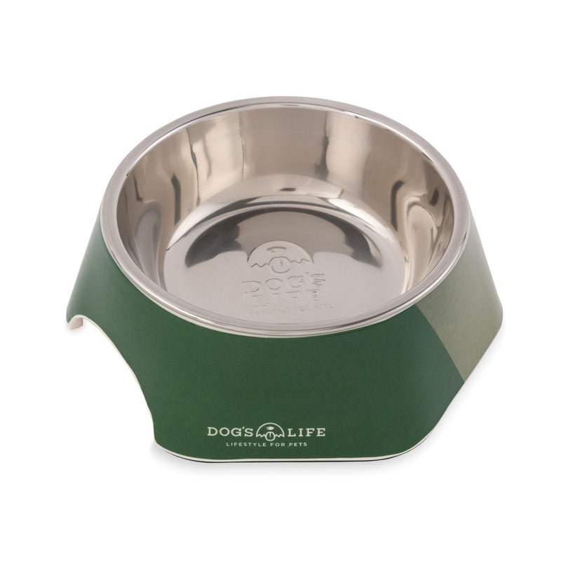 Dog's Life Stainless Steel Melamine Dog & Cat Bowl