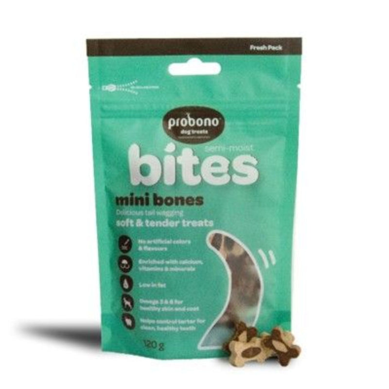 Probono Semi-Moist Mini Bones Dog Treats