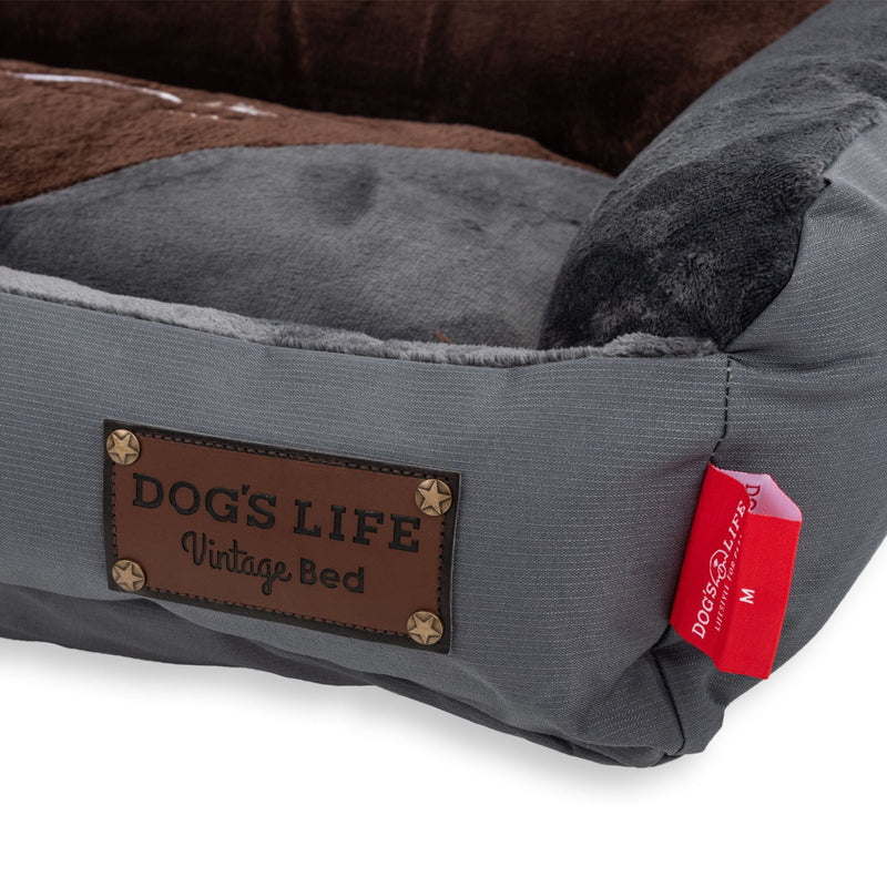Dog's Life Winter Vintage Lounger Bed