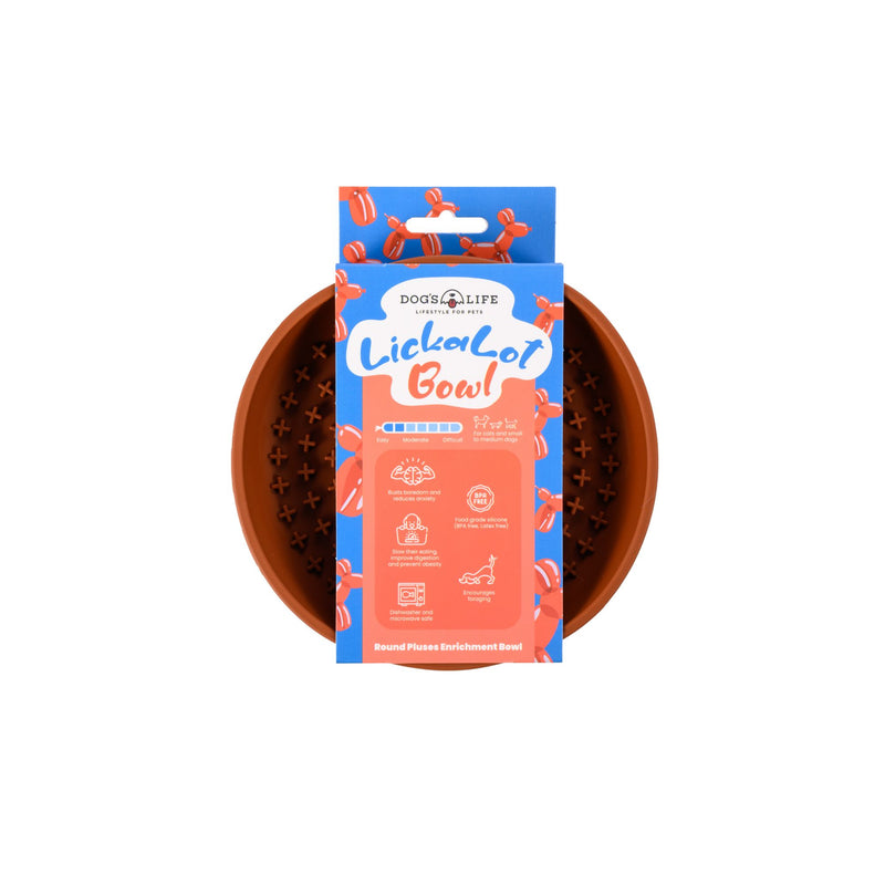 Lickalot Round Pluses Enrichment Bowl