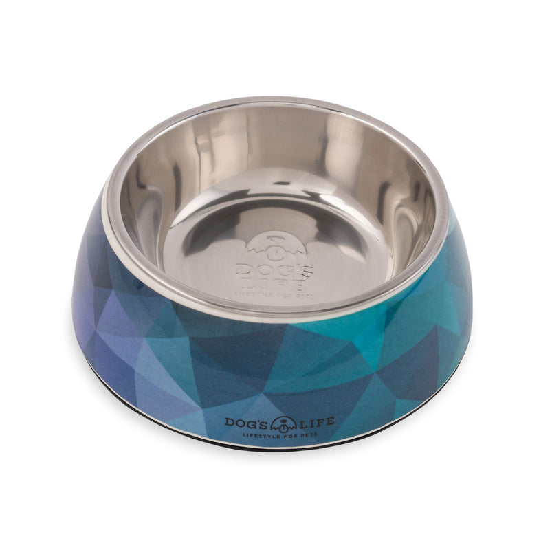 Dog's Life Stainless Steel Melamine Dog & Cat Bowl