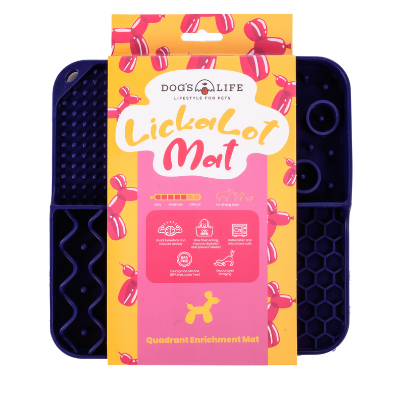 Dog's Life Lickalot Quadrant Slow-Feeding Mat