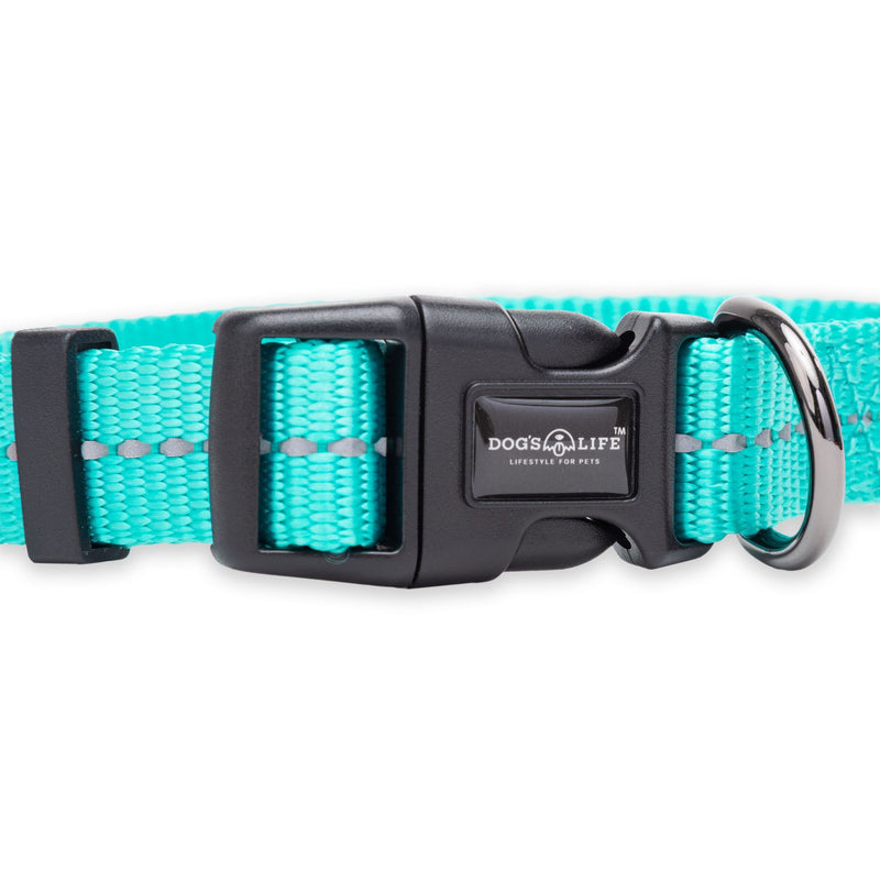 Dog's Life Supersoft Designer Webbing Comfortable & Reflective Dog Collar