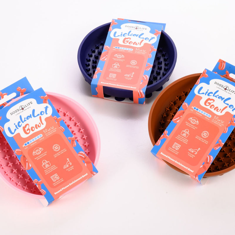 Lickalot Round Pluses Enrichment Bowl