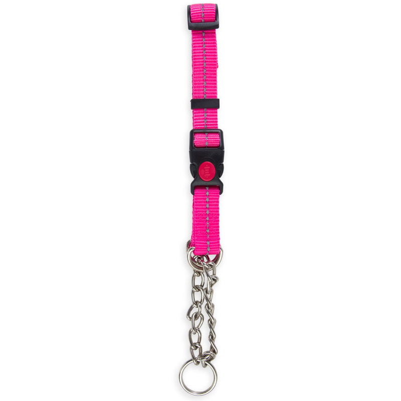 Dog's Life Reflective Martingale Chain Dog Collar Adjustable & Durable