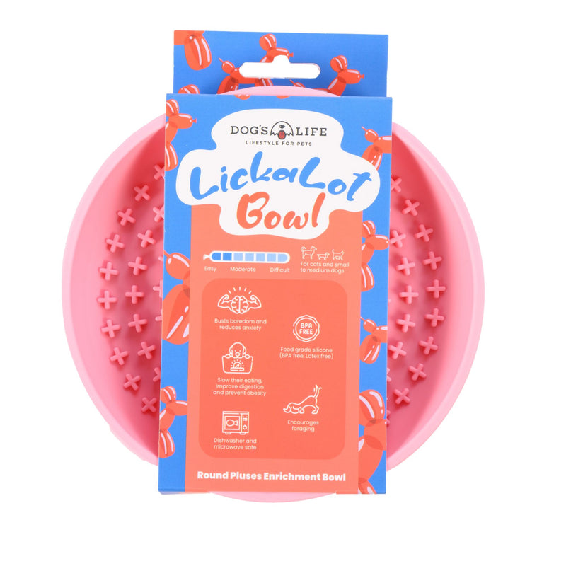 Lickalot Round Pluses Enrichment Bowl