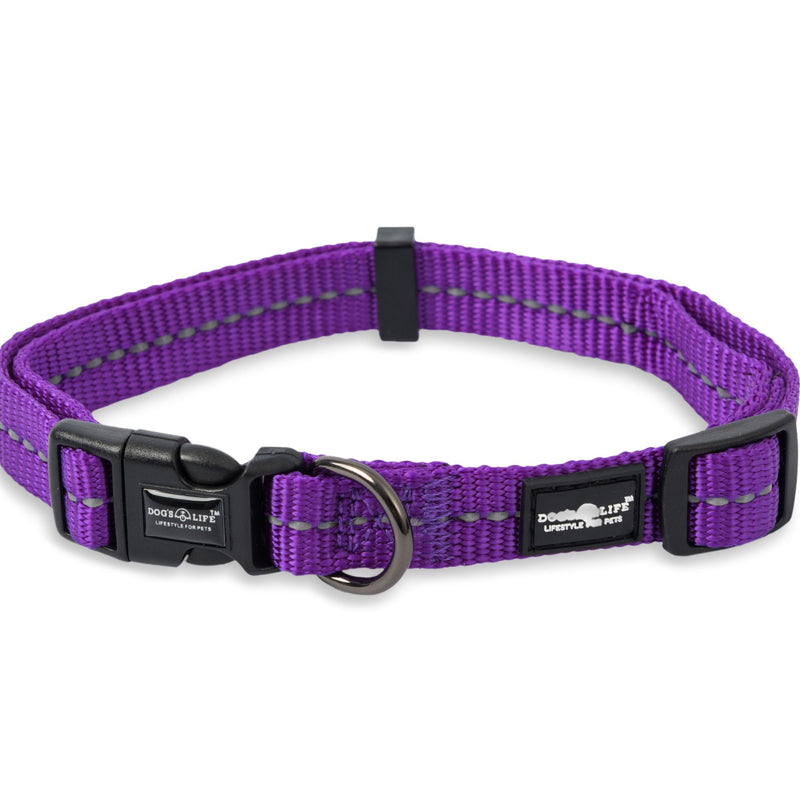 Dog's Life Supersoft Designer Webbing Comfortable & Reflective Dog Collar